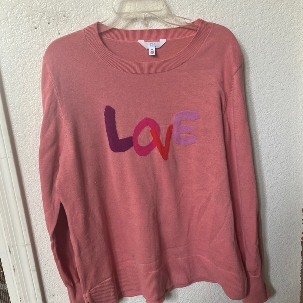 Ladies time and tru love pullover xxl
